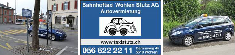 Ruftaxi Bahnhoftaxi Stutz Wohlen